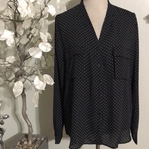 Renee C. Tops - RENEE C. POLKA DOTS BLOUSE